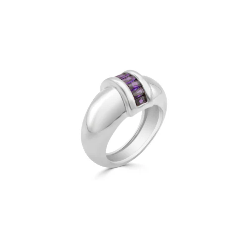 Courtney Dome Baguette Ring - Image 19